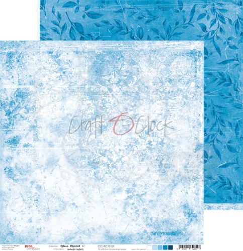 Zestaw papierów 30x30 Basic 12 Blue Mood CC-ZD-BC12 Craft O'Clock