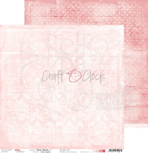 Zestaw papierów 30x30 Basic 11 Pink Mood CC-ZD-BC11 Craft O'Clock