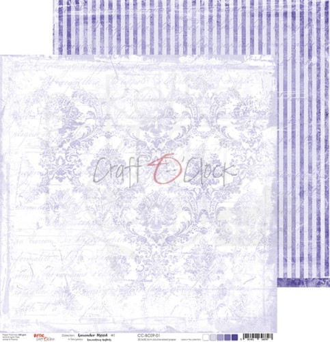 Zestaw papierów 30x30 Basic 09 Lavender Mood CC-ZD-BC09 Craft O'Clock