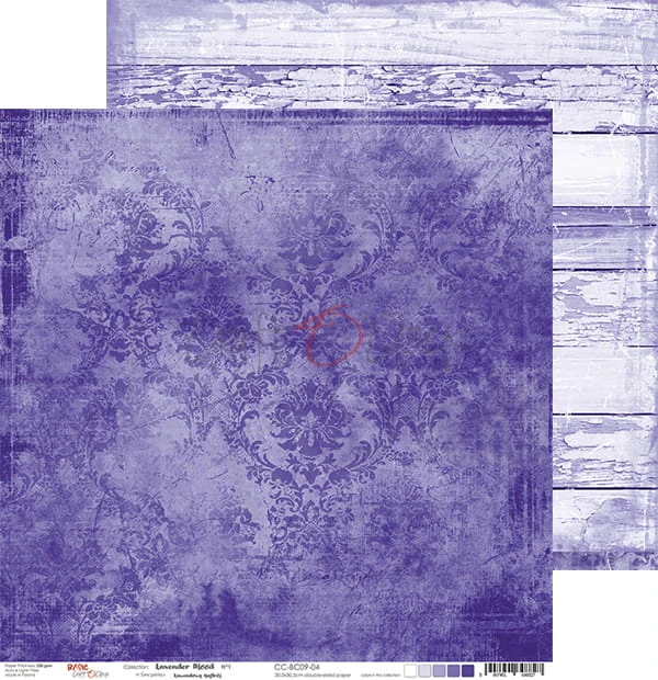 Zestaw papierów 30x30 Basic 09 Lavender Mood CC-ZD-BC09 Craft O'Clock