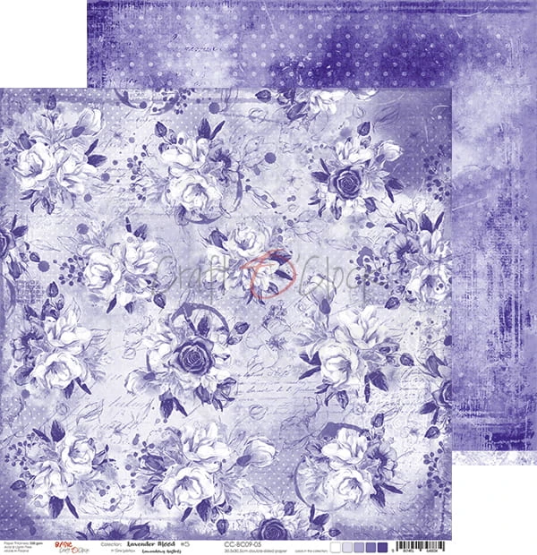 Zestaw papierów 30x30 Basic 09 Lavender Mood CC-ZD-BC09 Craft O'Clock