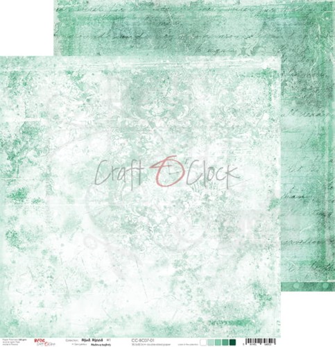 Zestaw papierów 30x30 Basic 07 Mint Mood CC-ZD-BC07 Craft O'Clock