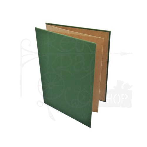 Album harmonijka 165x225mm zielony + kraft