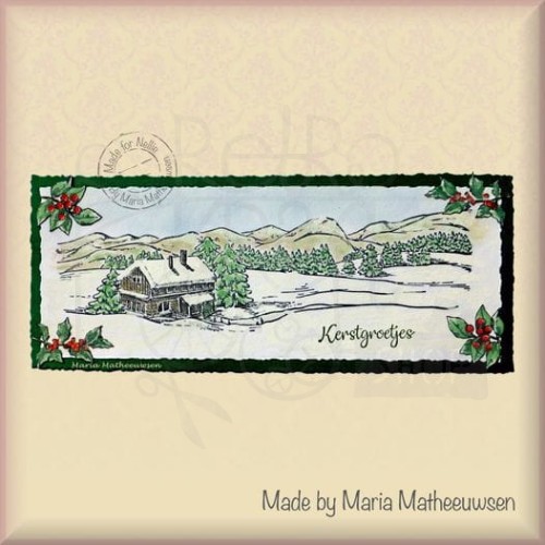 Stempel akrylowy Snow Landscape Zimowy krajobraz IFS044 Nellie's Choice