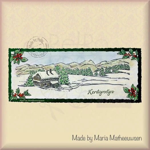 Stempel akrylowy Snow Landscape Zimowy krajobraz IFS044 Nellie's Choice