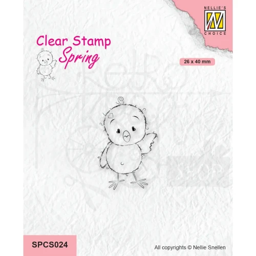 Stempel akrylowy Chickies Hi There Kurczaczek pisklę SPCS024 Nellie's Choice