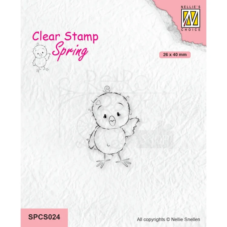 Stempel akrylowy Chickies Hi There Kurczaczek pisklę SPCS024 Nellie's Choice