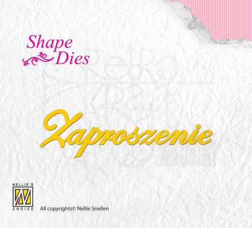 Wykrojnik napis Zaproszenie SD063 Nellie's Choice