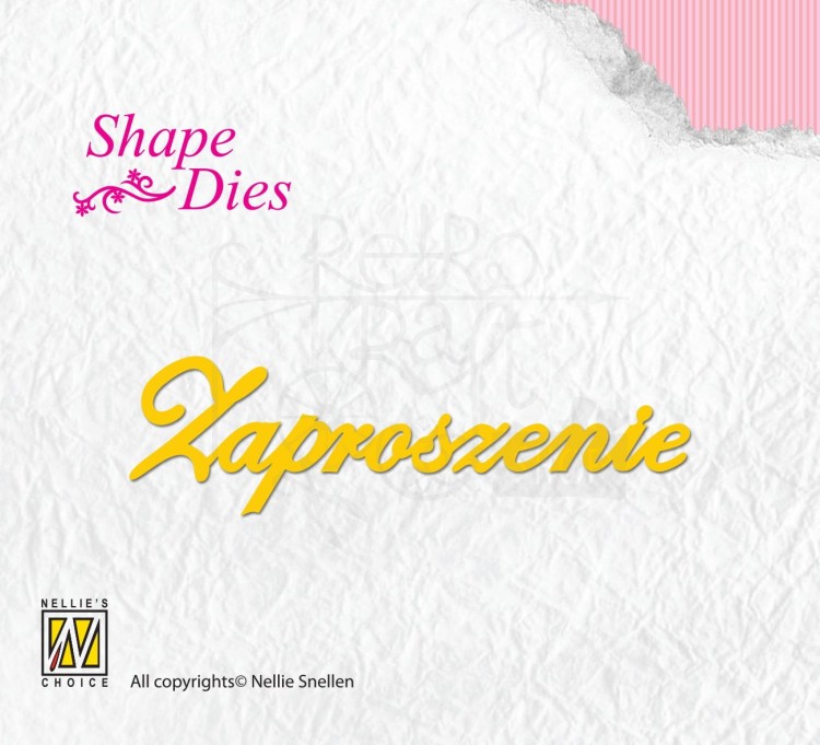 Wykrojnik napis Zaproszenie SD063 Nellie's Choice