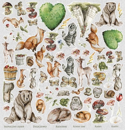 Papier 30x30 Our Adventures elementy do wycinania AA-OA-09 Alchemy of Art