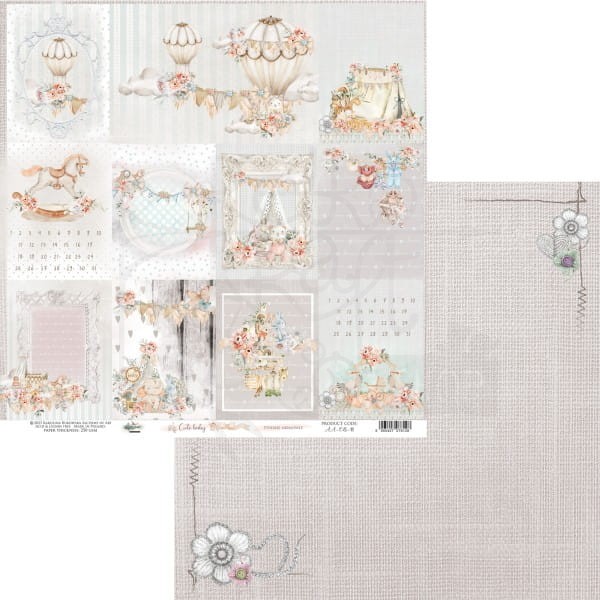Papier 30x30 Cute Baby karty AA-CB-10 Alchemy of Art