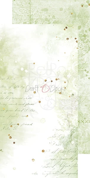 Zestaw papierów bazowych Greenery Invitation CC-C52-GI-09 Craft O'Clock