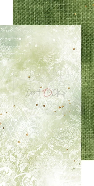 Zestaw papierów bazowych Greenery Invitation CC-C52-GI-09 Craft O'Clock