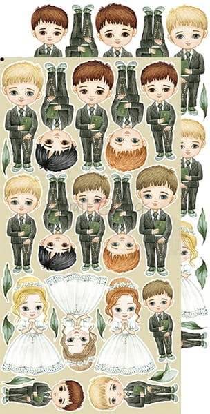 Zestaw dodatków Greenery Invitation - Komunia CC-C52-GI-13 Craft O'Clock