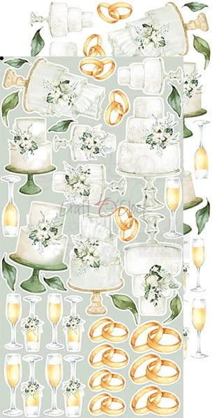 Zestaw dodatków Greenery Invitation - Ślub CC-C52-GI-11 Craft O'Clock
