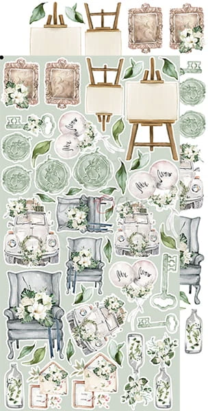 Zestaw dodatków Greenery Invitation - Ślub CC-C52-GI-11 Craft O'Clock