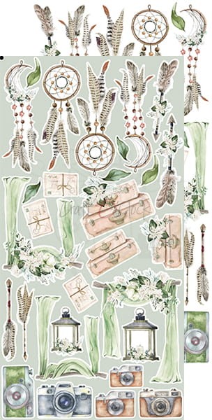 Zestaw dodatków Greenery Invitation - Ślub CC-C52-GI-11 Craft O'Clock