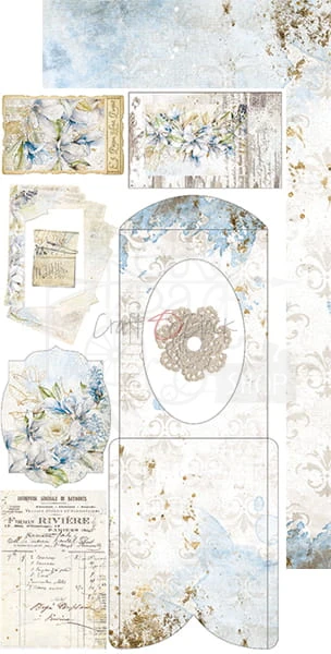 Zestaw dodatków Vintage Sky - Junk Journal CC-F26-VS-12 Craft O'Clock