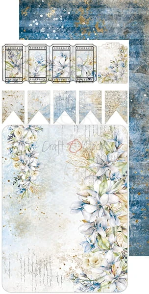 Zestaw dodatków Vintage Sky - Junk Journal CC-F26-VS-12 Craft O'Clock