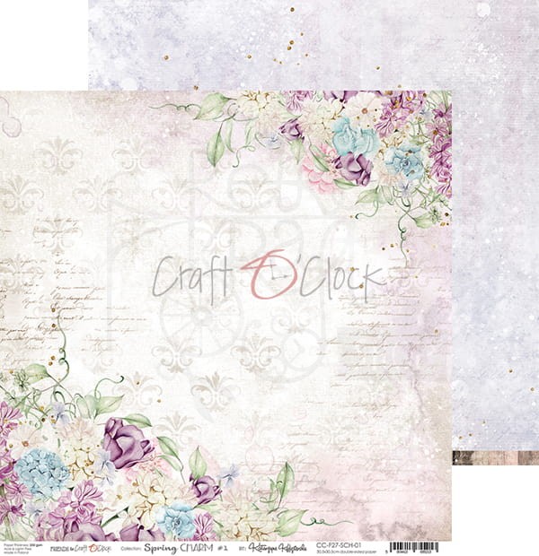 Zestaw papierów 30x30 Spring Charm CC-F27-SCH-00 Craft O'Clock