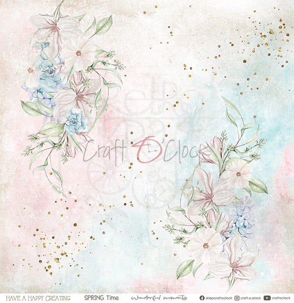 Zestaw papierów 30x30 Spring Charm CC-F27-SCH-00 Craft O'Clock
