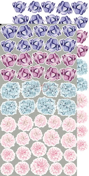 Zestaw dodatków Spring Charm - Kwiaty CC-F27-SCH-10 Craft O'Clock