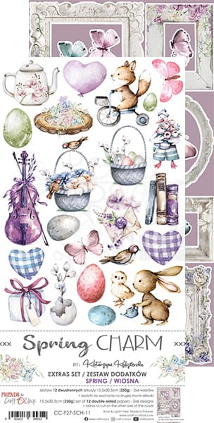 Zestaw dodatków Spring Charm - Wiosna CC-F27-SCH-11 Craft O'Clock