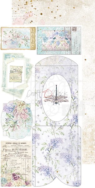 Zestaw dodatków Spring Charm - Junk Journal CC-F27-SCH-12 Craft O'Clock