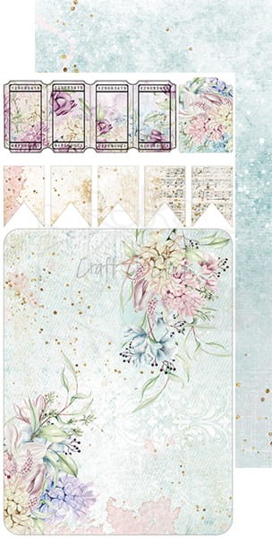 Zestaw dodatków Spring Charm - Junk Journal CC-F27-SCH-12 Craft O'Clock