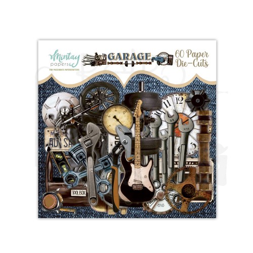 Ozdoby kształty tekturowe Die Cuts Garage MT-GAG-LSC Mintay