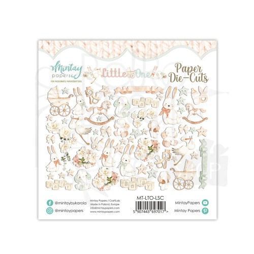 Ozdoby kształty tekturowe Die Cuts Little One MT-LTO-LSC Mintay