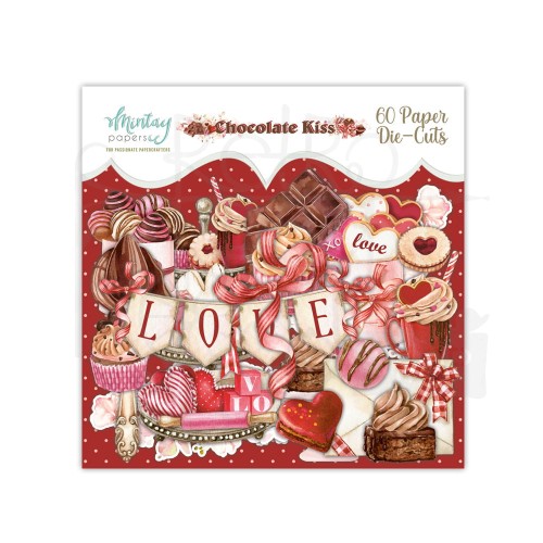 Ozdoby kształty tekturowe Die Cuts Chocolate Kiss MT-KIS-LSC Mintay
