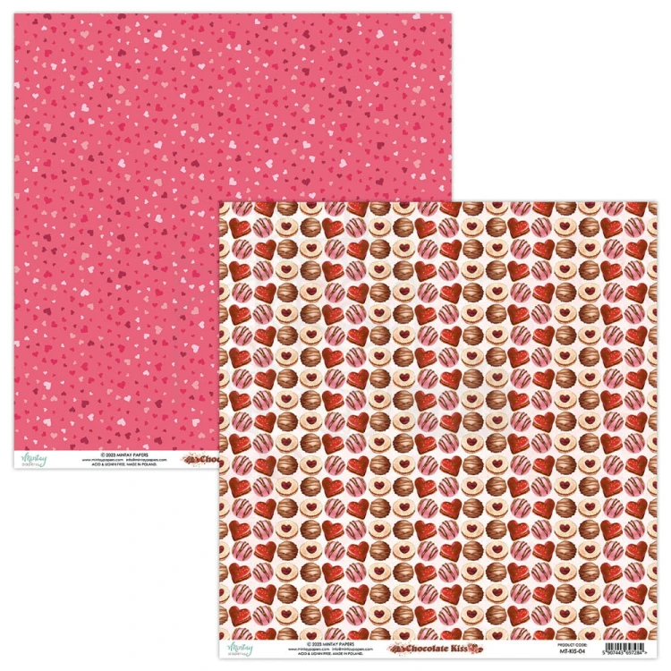 Zestaw papierów 30x30 Chocolate Kiss MT-KIS-07 Mintay