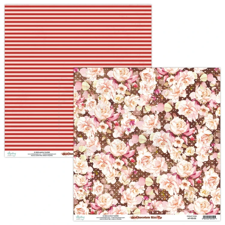 Zestaw papierów 30x30 Chocolate Kiss MT-KIS-07 Mintay