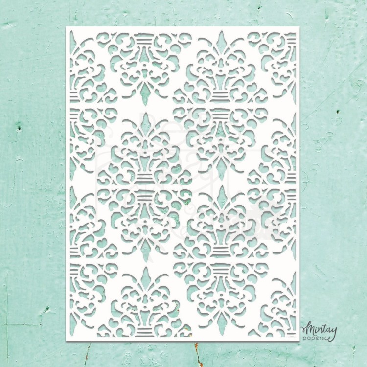 Szablon maska 15x20 Damask MTK-STEN-09 Mintay Kreativa