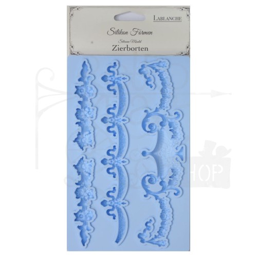 Foremka silikonowa 20x13 Ornamenty z kwiatami - LaBlanche
