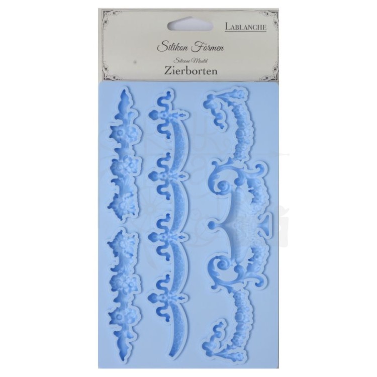 Foremka silikonowa 20x13 Ornamenty z kwiatami - LaBlanche