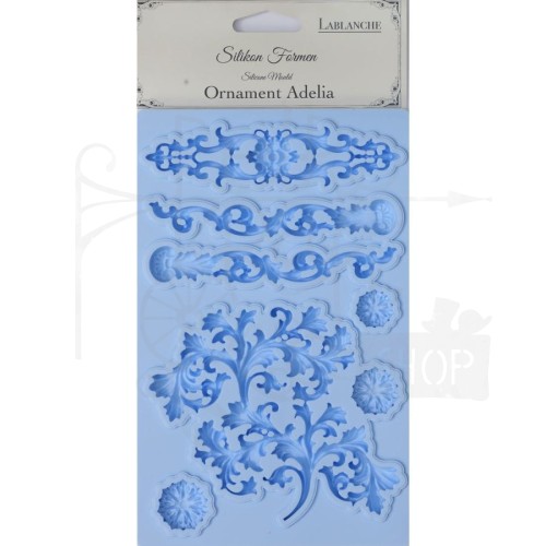 Foremka silikonowa 20x13 Ornament Adelia - LaBlanche