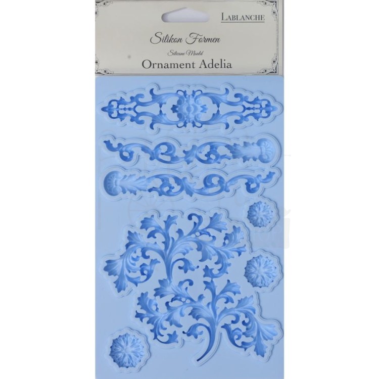 Foremka silikonowa 20x13 Ornament Adelia - LaBlanche