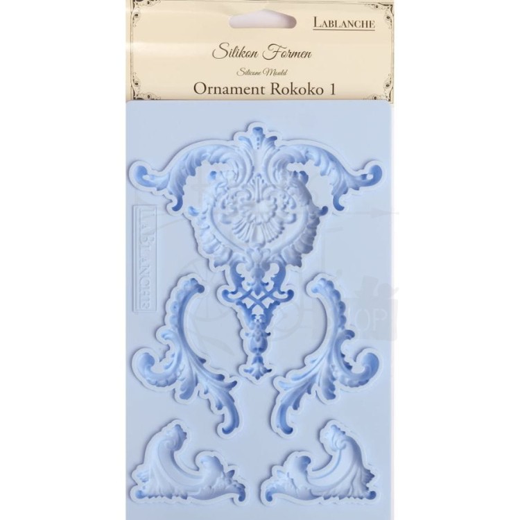 Foremka silikonowa 20x13 Ornament Rokoko 1 - LaBlanche