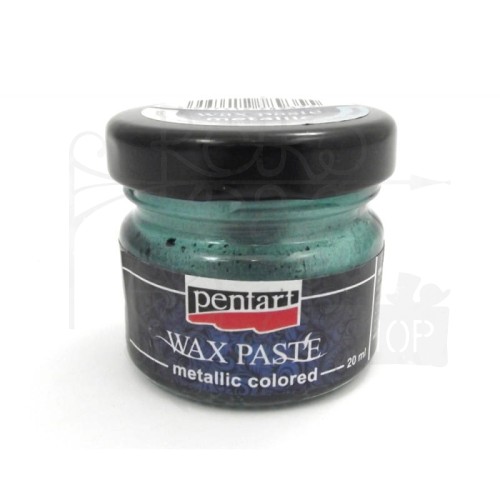 Pasta woskowa turkus metaliczna 20ml 26684 Pentart