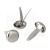 Ćwiek metalowy 17x8mm - antyczne srebro