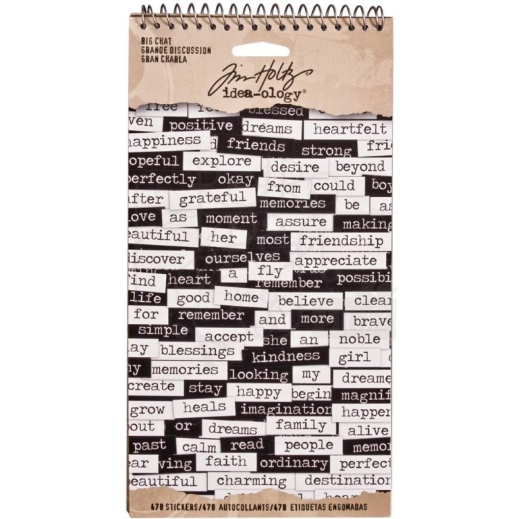 Naklejki Big Chat Tim Holtz
