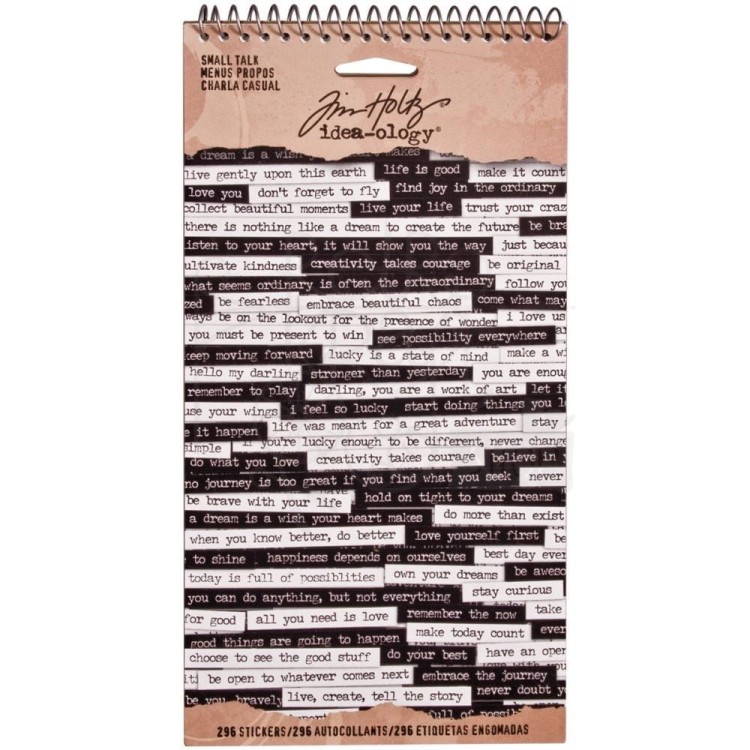 Naklejki Idea-Ology Spiral Bound Sticker Small Talk TH93193 Tim Holtz