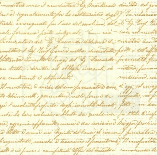 Serwetka 33x33 - Pismo stare złote litery