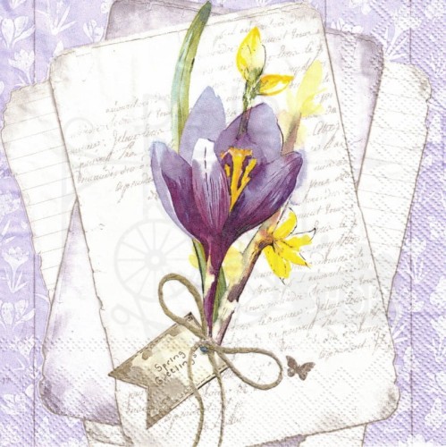 Serwetka 33x33 - Krokus