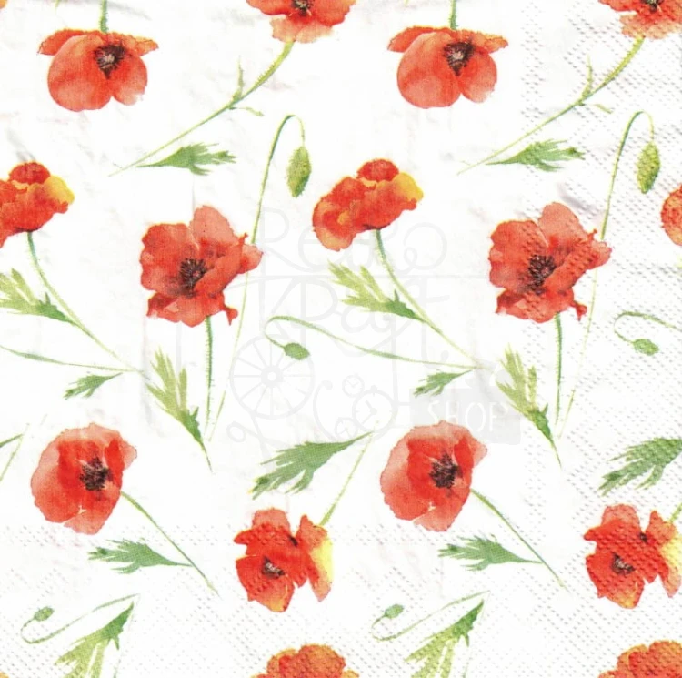Serwetka 33x33 - Maki