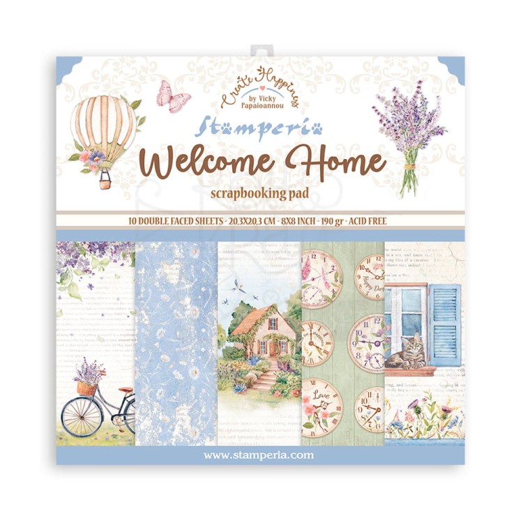Zestaw papierów 20x20 Welcome Home SBBS77 Stamperia