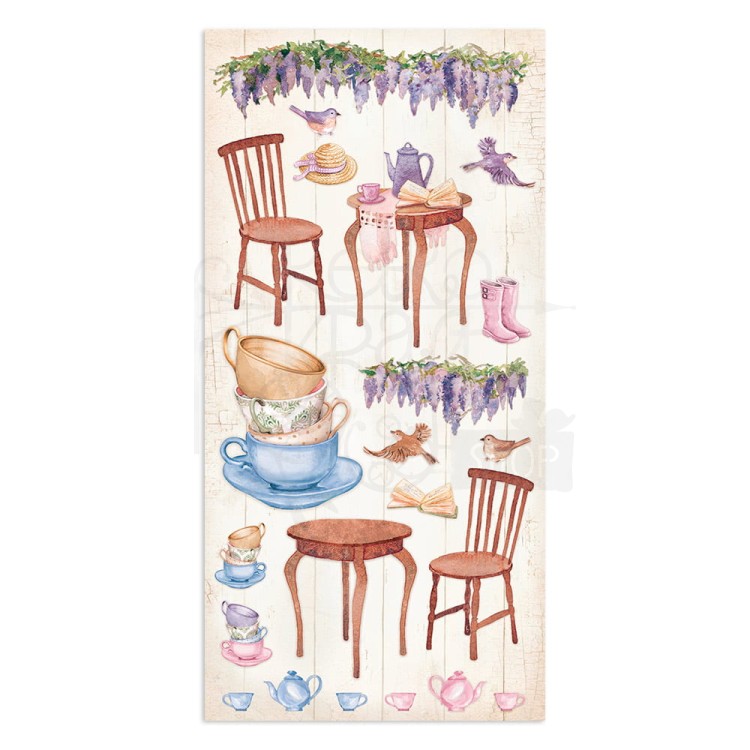 Zestaw papierów z elementami do wycięcia 15x30 Welcome Home SBBV21 Stamperia