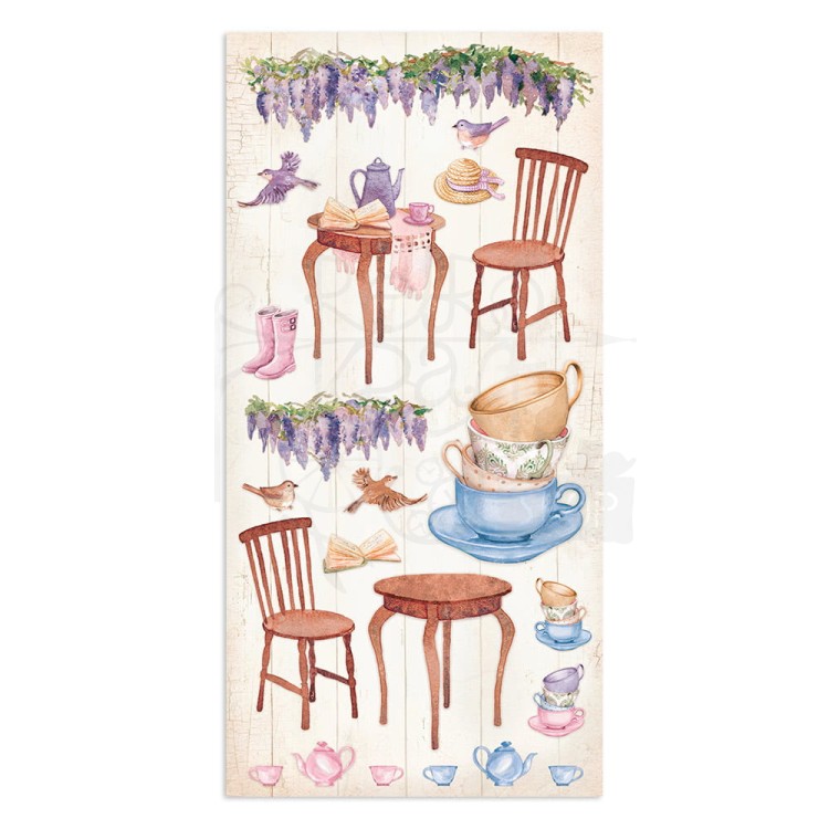 Zestaw papierów z elementami do wycięcia 15x30 Welcome Home SBBV21 Stamperia